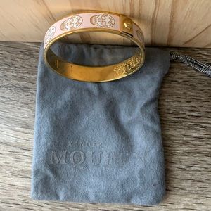 Alexander McQueen Skull Hinged Cuff Bracelet